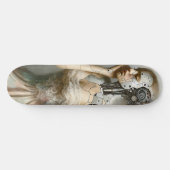 Cyborg Female Ai Art Skateboard (Horizontal)