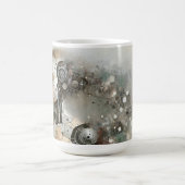 Cyborg-Frau KI-Kunst Kaffeetasse (Mittel)