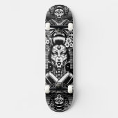 Cyborg Geisha Skateboard (Vorderseite)