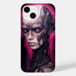 Cyborg Girl Cool Teen Pink Neon Case-Mate iPhone 14 Hülle
