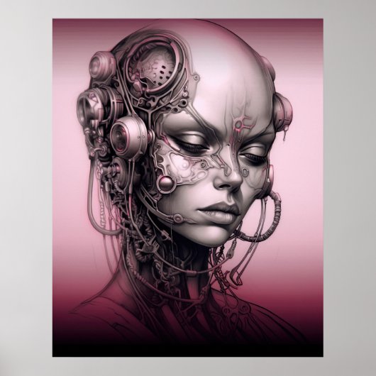 Cyborg Girl Cool Teen Poster (Vorne)