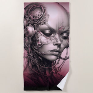 Cyborg Girl Cool Teen Strandtuch