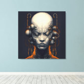 Cyborg Girl Dreamer Teen Leinwanddruck (Insitu (Holzboden))