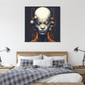 Cyborg Girl Dreamer Teen Leinwanddruck (Insitu (Schlafzimmer))