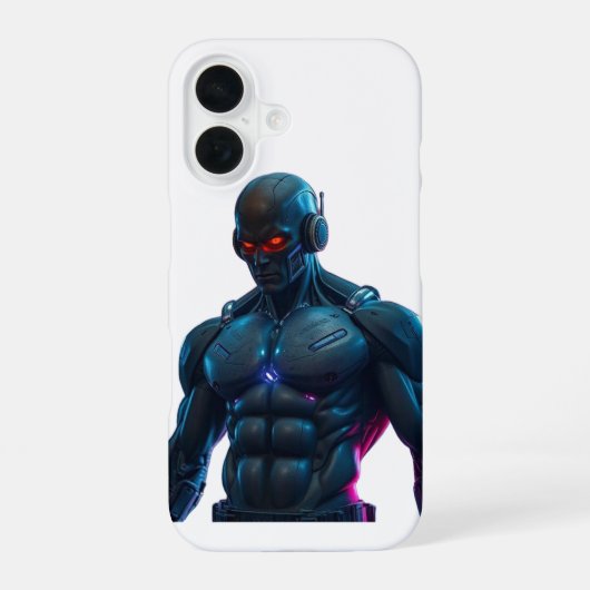Cyborg iPhone 16 Hülle (Rückseite)