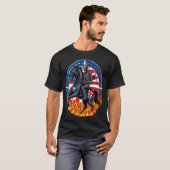 "Cyborg Knight in Flames T-Shirt (Vorne ganz)