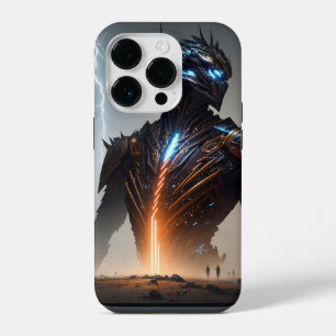 Cyborg-Krieger des Blitzes iPhone 14 Pro Hülle