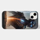 Cyborg-Krieger iPhone Hülle (Rückseite (Horizontal))