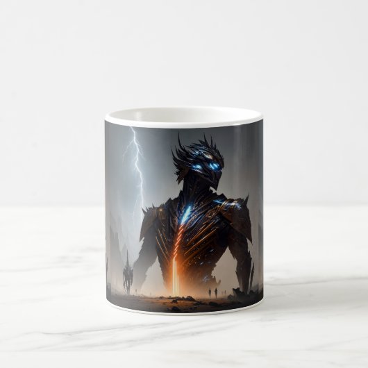 Cyborg-Krieger Kaffeetasse (Mittel)
