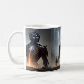 Cyborg-Krieger Kaffeetasse (Links)
