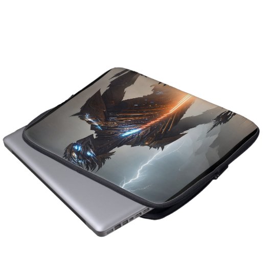 Cyborg-Krieger Laptopschutzhülle (Vorne Knopf)