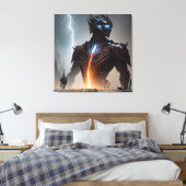 Cyborg-Krieger Leinwanddruck (Insitu (Schlafzimmer))