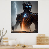 Cyborg-Krieger Poster (Küche)