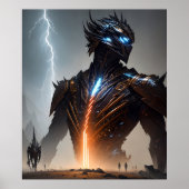 Cyborg-Krieger Poster (Vorne)