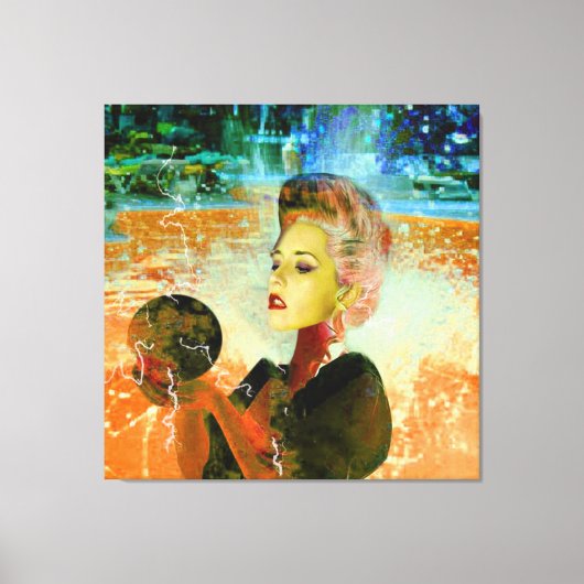 Cyborg Leinwanddruck (Vorderseite)