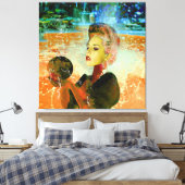 Cyborg Leinwanddruck (Insitu (Schlafzimmer))