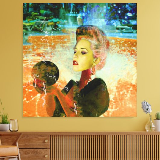 Cyborg Leinwanddruck (Insitu (Wohnzimmer))