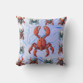 Cyborg Lobster Print Kissen (Vorderseite)