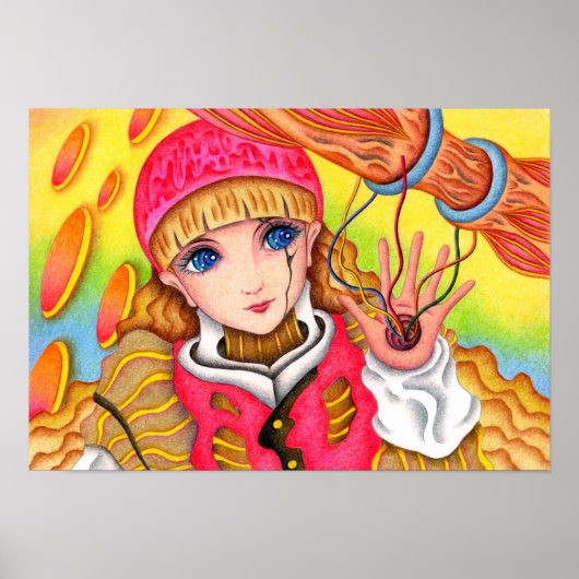 Cyborg-Mädchen. Poster (Vorne)
