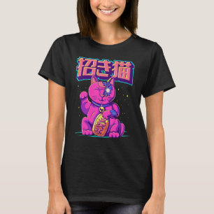 Cyborg Maneki Neko Katze Japanische Glückskatze Cy T-Shirt