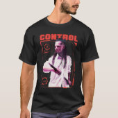Cyborg-Mann mit Schwert T-Shirt (Vorderseite)