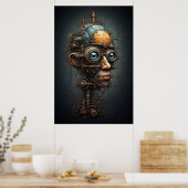 Cyborg-Mann Poster (Küche)