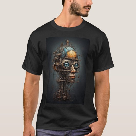 Cyborg-Mann T-Shirt (Vorderseite)