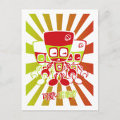 Cyborg Mascot Postkarte (Vorderseite)