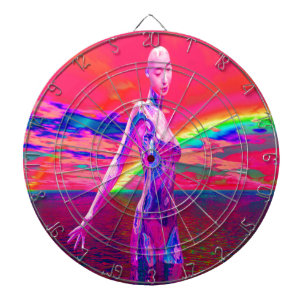 Cyborg Mask Dartscheibe