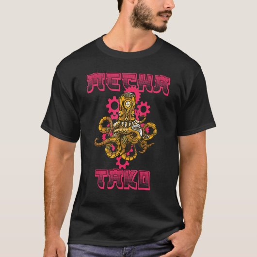 Cyborg-Mechanismus für den mechanischen Octopus be T-Shirt (Vorderseite)