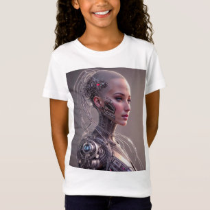 Cyborg mit vielen Kreisen T-Shirt
