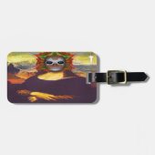 Cyborg Mona Lisa Gepäcktag Gepäckanhänger (Vorderseite horizontal)