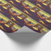Cyborg Mona Lisa Geschenkpapier (Ecke)