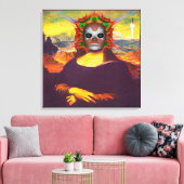Cyborg Mona Lisa Leinwanddruck (Insitu (Wohnzimmer))