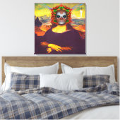 Cyborg Mona Lisa Leinwanddruck (Insitu (Schlafzimmer))