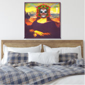 Cyborg Mona Lisa Leinwanddruck (Insitu (Schlafzimmer))
