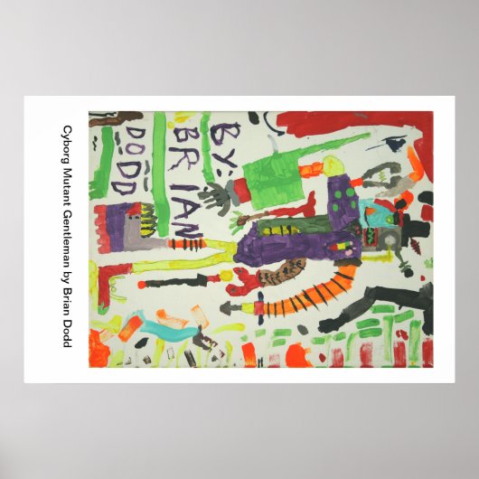 Cyborg Mutant Gentleman Poster (Vorne)