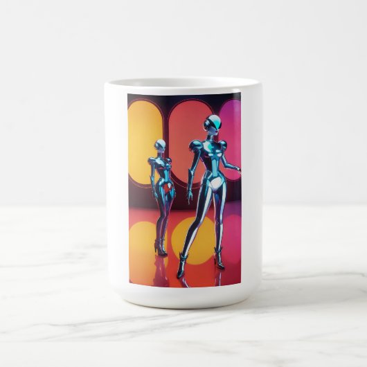 Cyborg Party Girls III Kaffeetasse (Mittel)