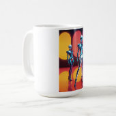 Cyborg Party Girls III Kaffeetasse (Vorderseite Links)