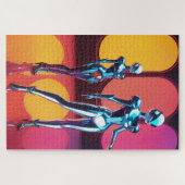 Cyborg Party Girls III Puzzle (Horizontal)