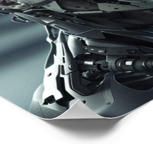 Cyborg-Plakat Poster (Ecke)