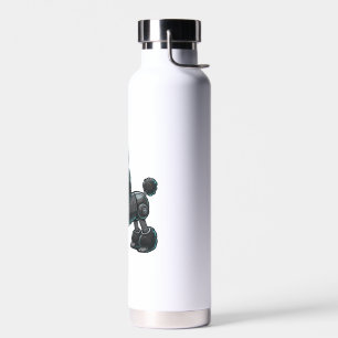Cyborg Poodle Robot Peace Sign Trinkflasche