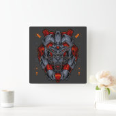 Cyborg Quadratische Wanduhr (Zuhause)