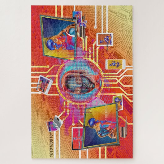 Cyborg-Rätsel Puzzle (Vertikal)