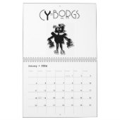Cyborg Robot Calendar Kalender (Jan 2026)