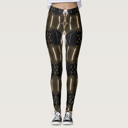 Cyborg Roboter-STAMM Geeky RoboterCyborgs Leggings (Vorderseite)