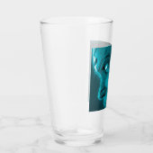 CYBORG ROBOTERKOPF Bier Glas (Rechts)