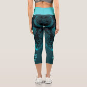 CYBORG-ROBOTERKOPF CAPRI LEGGINGS (Rückseite)