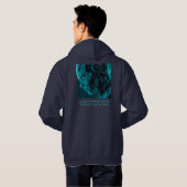 CYBORG-ROBOTERKOPF HOODIE (Schwarz voll)