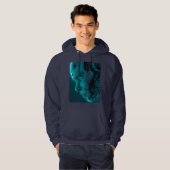 CYBORG-ROBOTERKOPF HOODIE (Vorne ganz)